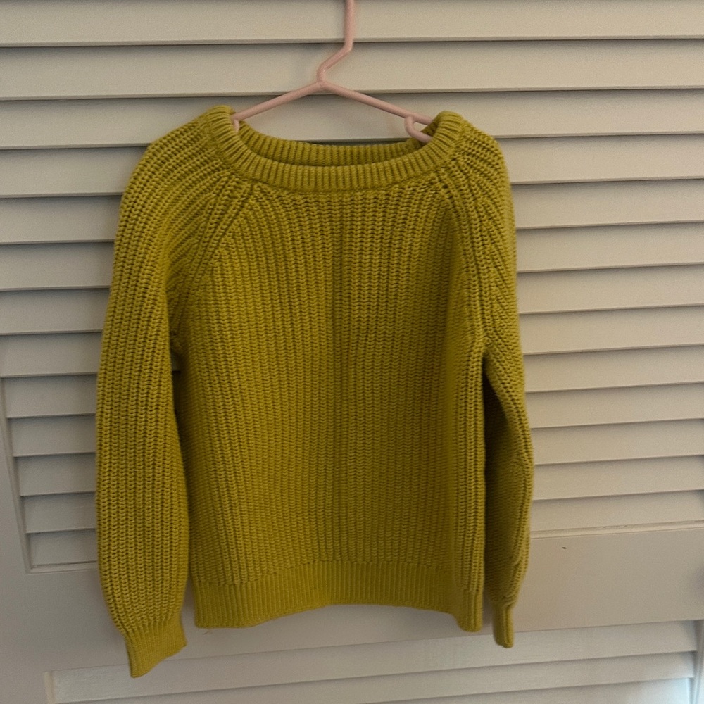 Hanna Andersson Kids' Mustard Crew Neck Sweater